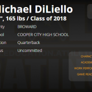 Michael DiLiello, Cooper City Cowboys, QB ’18 Hits STEALTH Top 50